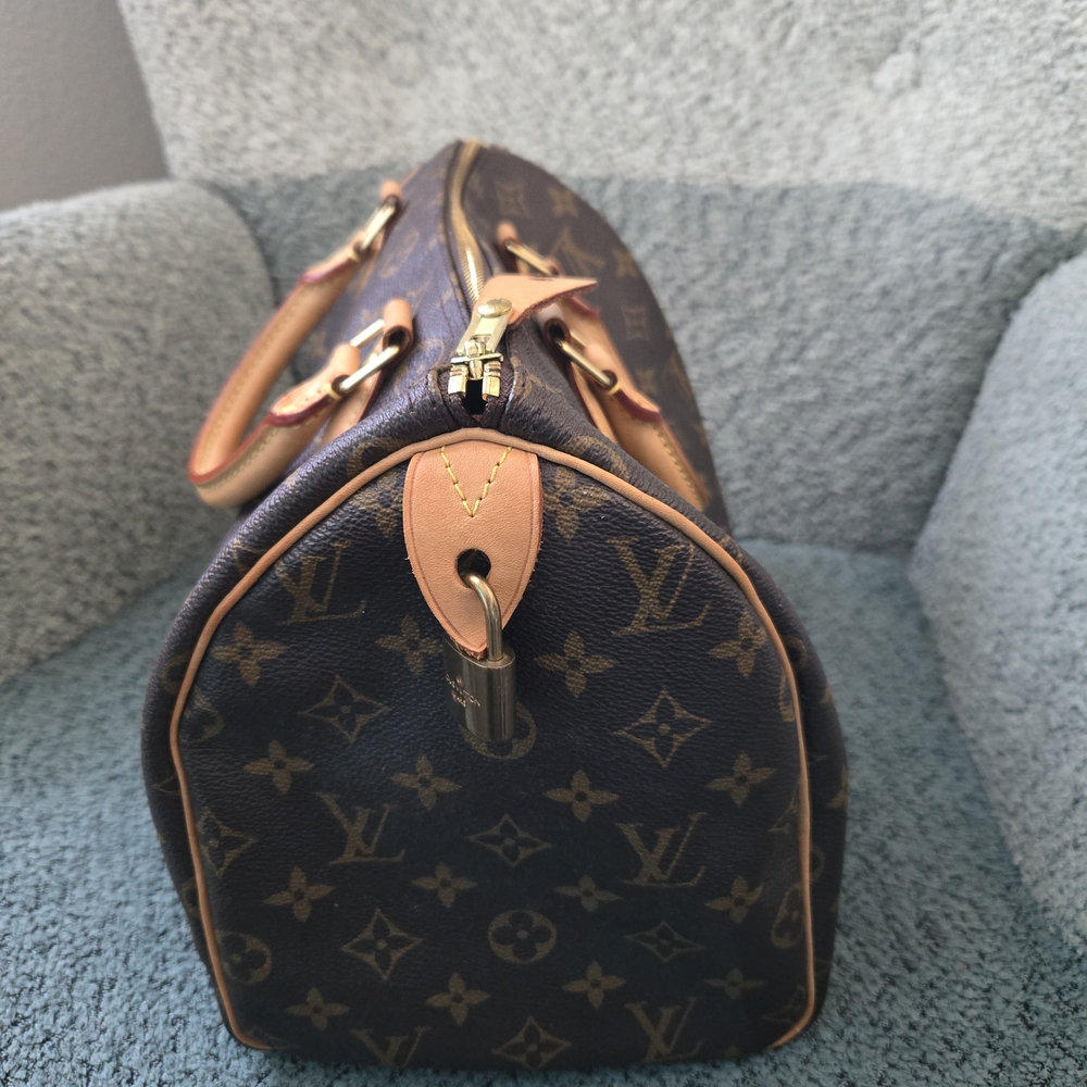 Louis Vuitton Monogram Brown Handbag Speedy 30 - Picture 3 of 6